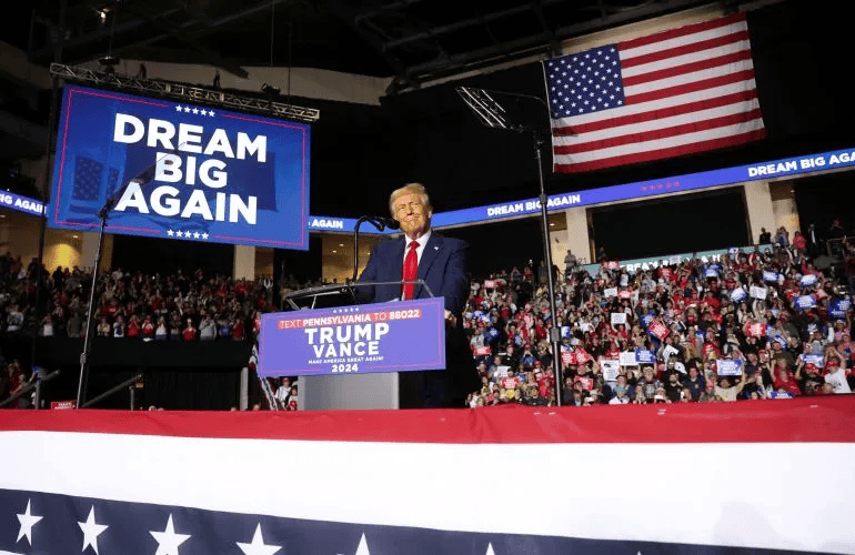 皇冠信用网会员_2024年美国大选最新动态:特朗普以247票对哈里斯214票暂时领先